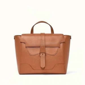 Senreve Maestra Bag | Pebbled / Chestnut / Gold